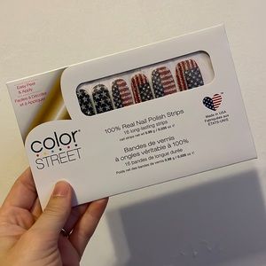 Color Street nail polish strips flagtime gal